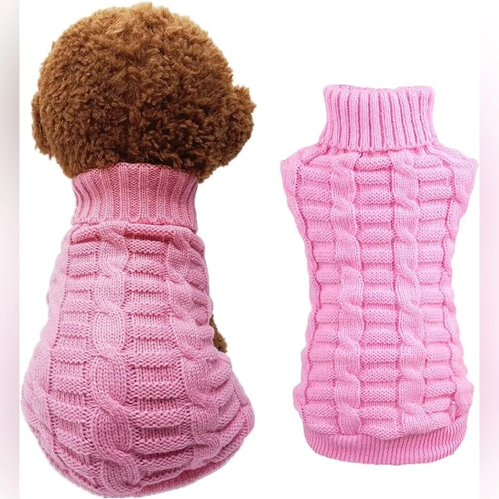 Cat/Dog Sweater,Turtleneck Knitted